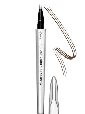 Benefit Mighty Fine Brow Pen - 4.5 Neutral Deep Brown BNIB